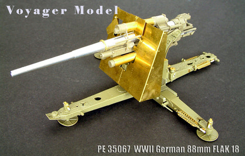 Voyager model metal etching sheet PE35067 German FLAK18 8.8cm antiaircraft gun upgrade metal etch (AFV CLUB)