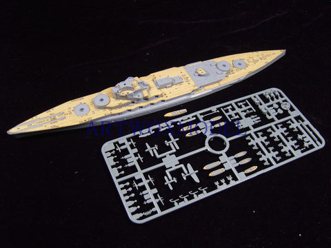 Artwox model wooden deck for Qingdao Society 041604 Japanese Battleship Araki Deck AW2001 1