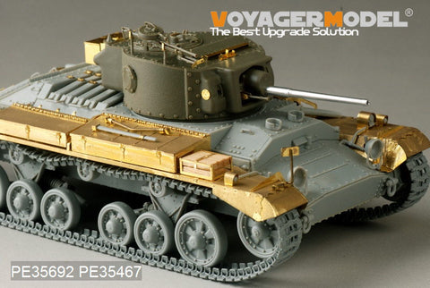 Metal etching for Voyager PE35692 Valentin Mk.III infantry tanks and uniaxial towing trailers