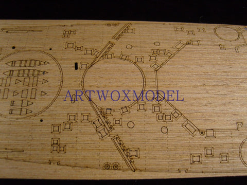 ARTWOX Model Wooden Deck for Tamiya 78010 British George V battleship wooden deck AW10029