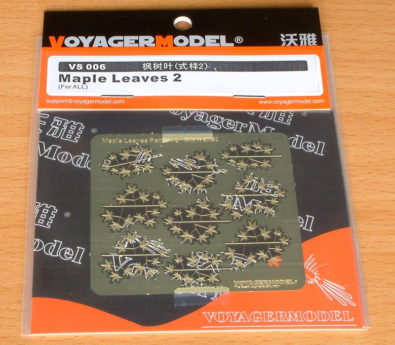 Voyager Model Metal Ealing Sheet VS006 maple leaves 2