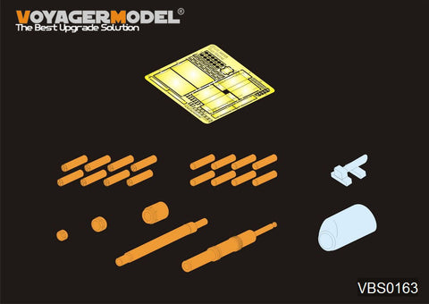 Voyager model metal etching sheet VBS0163 American M1A1/M1A2 main battle tank with M256 artillery metal cannon and smoke bomb.