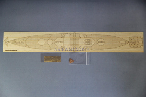 Artwox model wooden deck for Revell 05102 Prince Welsh of the United Kingdom contains PE wooden deck AW50053