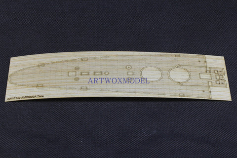 Artwox model wooden deck for trumpeter 05347 wood deck aw 10140, heavy cruiser sarra, Italian navy