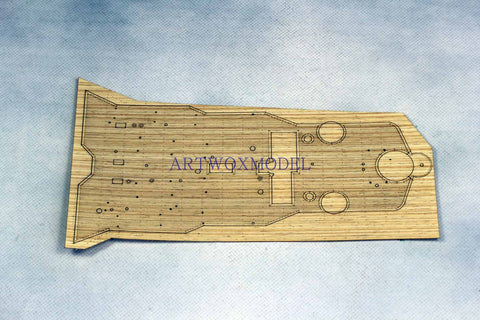 Artwox model wooden deck for trumpeter 03709 Royal Navy battleship USS Rodney wooden deck AW30008