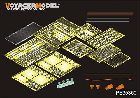 Voyager model metal etching sheet PE 35360 t - 34 / 85 metal etcher for medium-sized chariot upgrade ( afv club )