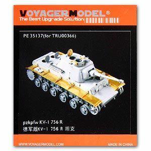 Voyager model metal etching sheet PE35137 World War II KV-1 756 (r) heavy vehicle metal etched upgrade kit