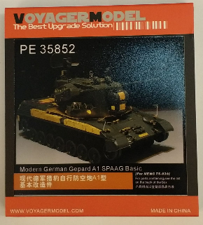 Voyager Model etching sheet PE35852 modern German cheetah self propelled antiaircraft gun A1 type basic modification