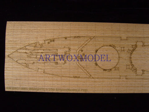 Artwox model wooden deck for Academy 14105 battle weary battleship wood deck aw 10031