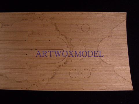 Artwox model wooden deck for model big and battleship wooden deck AW30002