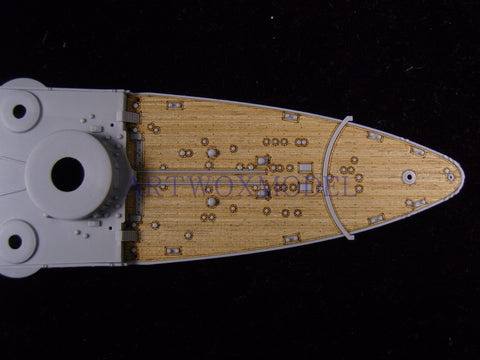 Artwox model wooden deck for小号手05779 Italy Navy, battle tower, 1940 wooden deck AW20058