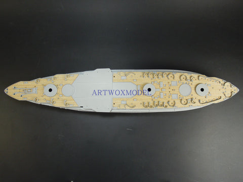 Artwox model wooden deck for Trumpeter 05339 US Navy New York BB-34 Wood Deck AW10122