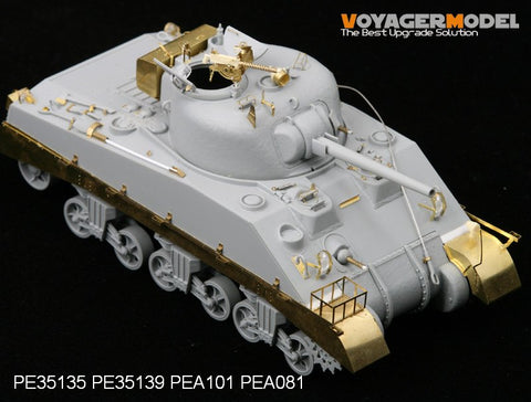 Metal etchings for Voyager model metal etching sheet PE35139 M4A2 Sherman / Sherman MK.3 for upgrading and upgrading of combat vehicles