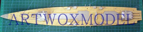 Artwox model wooden deck for trumpeter 05316 Germany Glaf Spey Admiral Battleship deck AW10006