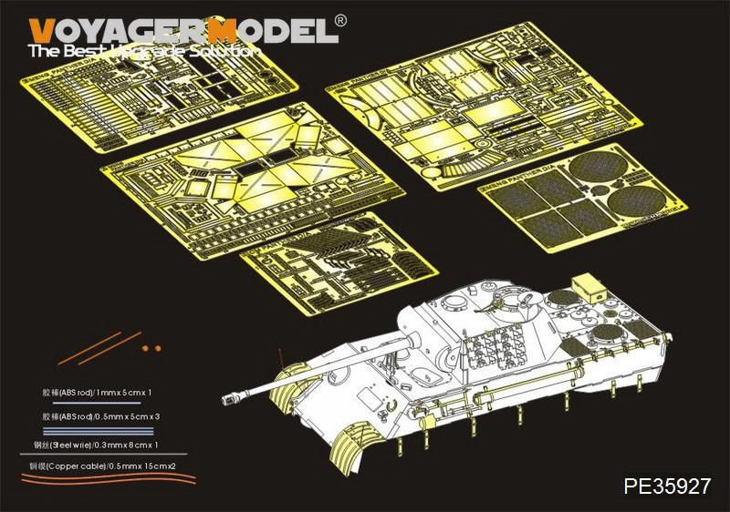 Voyager Model Metal Etching Sheet PE35927 World War II German Leopard A tank advanced transformation (with MENG TS-035)