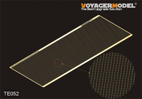 Voyager model metal etching sheet TE052 "Sherman" is a metal etch for trailers used in camouflage of medium sized combat vehicles