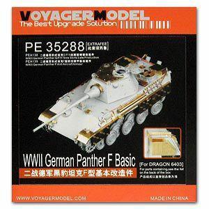 Voyager model metal etching sheet PE 35288 No. 5 tank Leopard F type upgrade basic metal etching parts(Dragon)