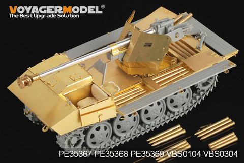 Voyager Model Metal Etching Sheet PE35367 stair RSO self propelled antitank gun upgrade base metal etch