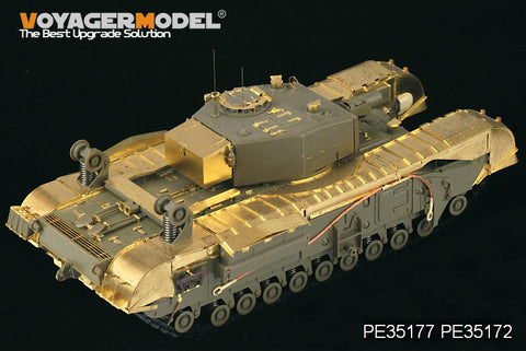 Voyager PE 35172 Churchill MK. iii infantry tank fenders modified metal etchings