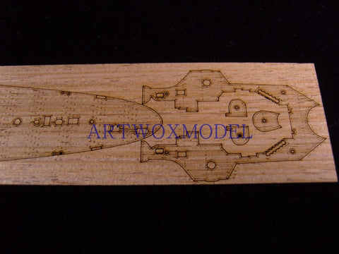 Artwox model wooden deck for Trumpeter 05767 German cruiser Eugen Prince 1945 wooden deck AW20033