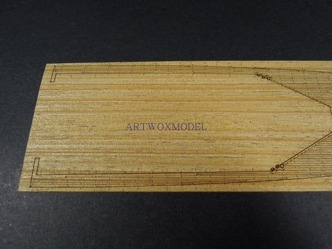 Artwox model wooden deck for trumpeter 05326 Indianapolis ca - 35 1945 wood deck aw 10090