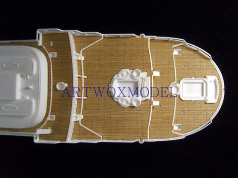 Wooden decks of Revell 05223 handicraft box; wooden deck of queen Mary II; wooden deck AW50028 of supership Mary II