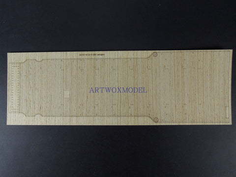 Artwox model wooden deck for Trumpeter 05608 US CV-2 Lexington Aircraft Carrier 1942 Wood Deck AW10119