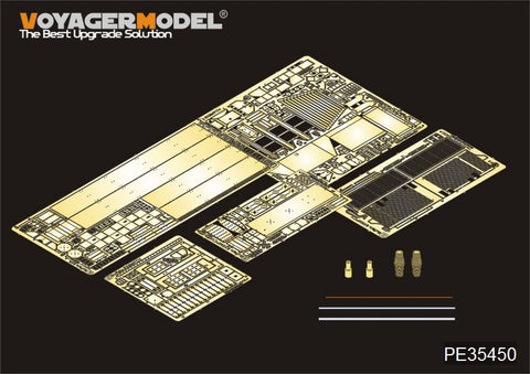 Voyager PE35450 "buffalo" 6X6 long range Minefield Detection System demining vehicle metal etching parts