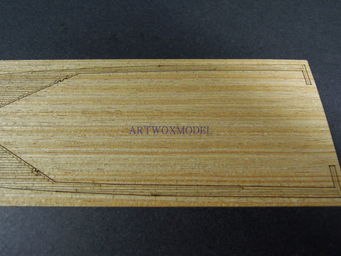 Artwox model wooden deck for Academy 14107 Indianapolis ca - 35 1944 wood deck aw 10092