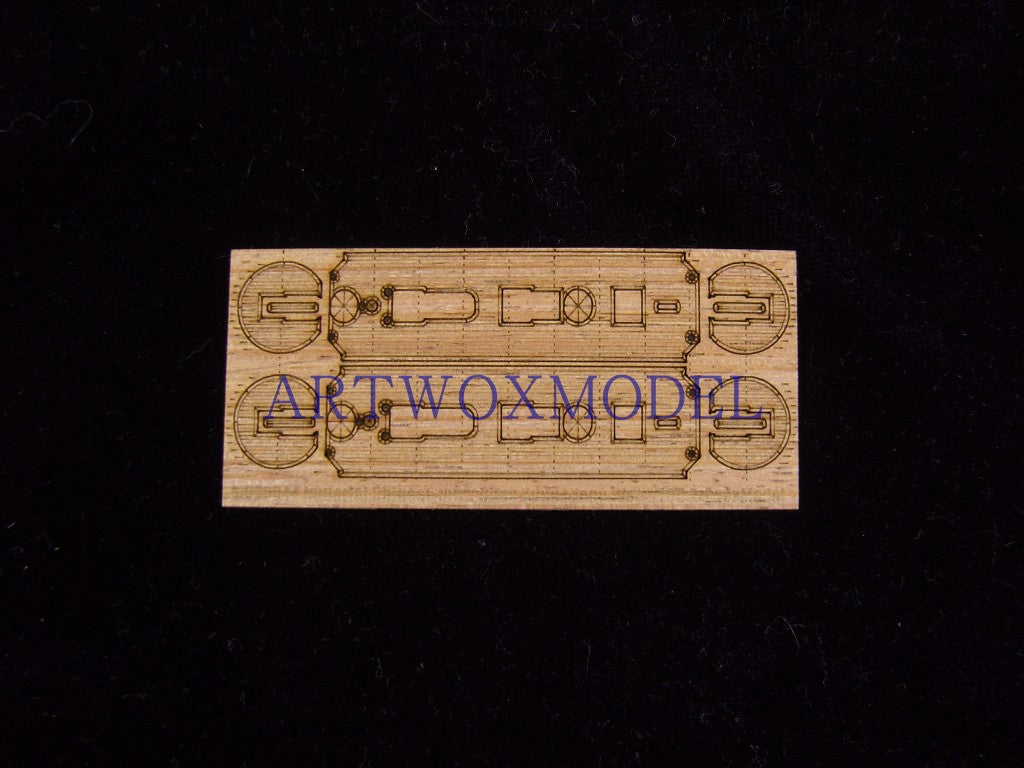Artwox model wooden deck for S-MODEL PS700003 Beiyang Navy chaoyong yangwei super brave wood deck AW20044