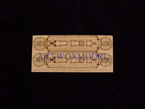 Artwox model wooden deck for S-MODEL PS700003 Beiyang Navy chaoyong yangwei super brave wood deck AW20044