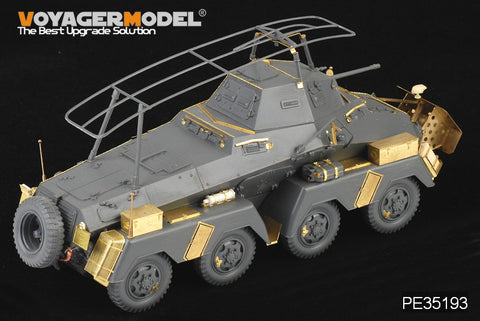 Voyager model metal etching sheet PE 35193 SD. kfz.232 8 - wheeled armored reconnaissance vehicle pre-upgrade metal etching kit