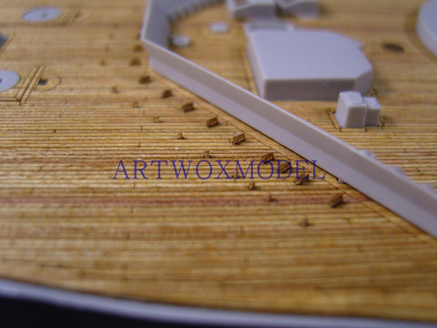 Artwox model wooden deck for trumpeter 03702 Bismarck battleship wooden deck AW30003A