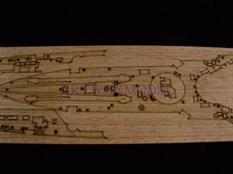 ARTWOXFujimi 420189 day naval battleship (full hull version) wooden deck AW20053