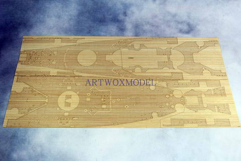 Artwox model wooden deck for trumpeter 03706 American "Iowa" battleship BB-61 wooden deck AW3007