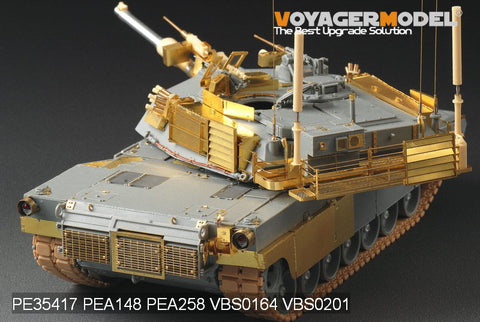 Voyager model metal etching sheet PE 35417 m1 a1 tusk 1 Abrams main battle tank upgrade metal etching kit