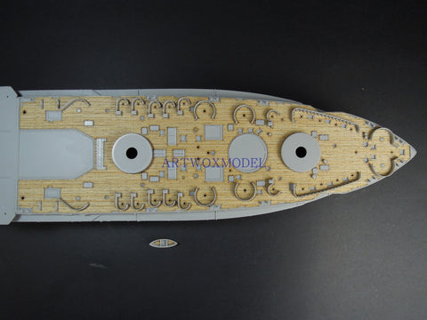 Artwox model wooden deck for Trumpeter 05339 US Navy New York BB-34 Wood Deck AW10122