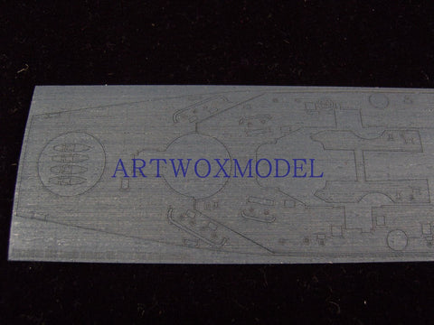 Artwox model wooden deck for Trumpeter 05760 U.S. Navy South Dakota BB-57 blue wood deck AW20030
