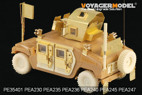 Voyager PEA245 modern American "Hummer" off-road vehicle is super clay tyres (resin).