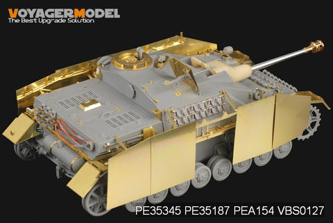 Voyager PEA154 Metal etch parts of 4 assault Gun with additional side skirt Armor Modification
