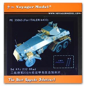 Voyager model metal etching sheet PE35065 Sd.Kfz.232 2X4 wheeled armoured reconnaissance vehicle upgrade kit