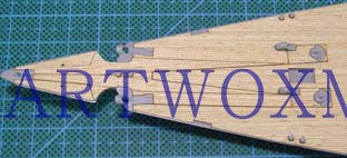 ARTWOX Model Wooden Deck for Revell 05040 deck AW10007 of the German battleship Bismarck