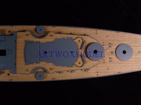 Artwox model wooden deck for Tamiya 78013 German battleship Bismarck wooden deck AW10056