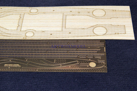 Artwox model wooden deck for Hobby boss 86506 French Navy Dun KIR battleship wooden deck AW10138