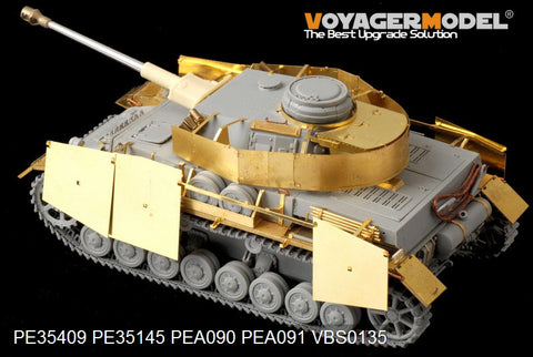 Voyager model metal etching sheet PE35409 4 tank G type upgrade basic metal etching pieces(Dragon 6594)