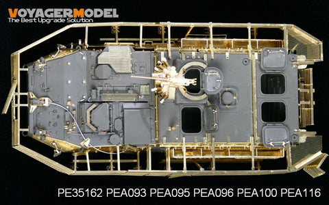 Voyager Model etching sheet PEA100 M1126; TREK; wheeled armored vehicle additional barrier metal plate etched.