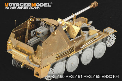 Voyager model metal etching sheet PE 35192 mink iiim self-propelled anti-tank gun battle room floor and bomb storage box etched parts