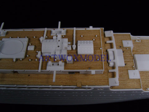 Artwox model wooden deck for Hasegawa 40028 Japan Glacier Maru Post Ship Wood Deck AW10048