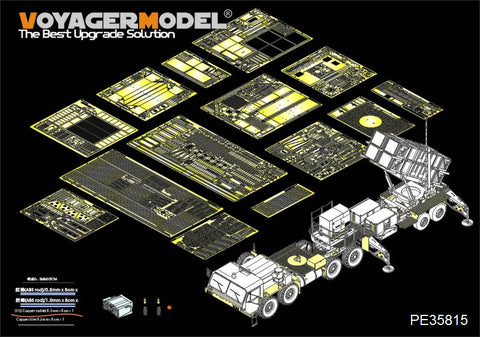 Voyager model metal etching sheet PE 35815 basic retrofit for modern us patriot missile system group