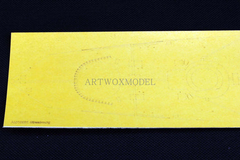 Artwox model wooden deck for Trumpeter 86507 Strasbourg, France Battleship 3M Cover Paper AM10021